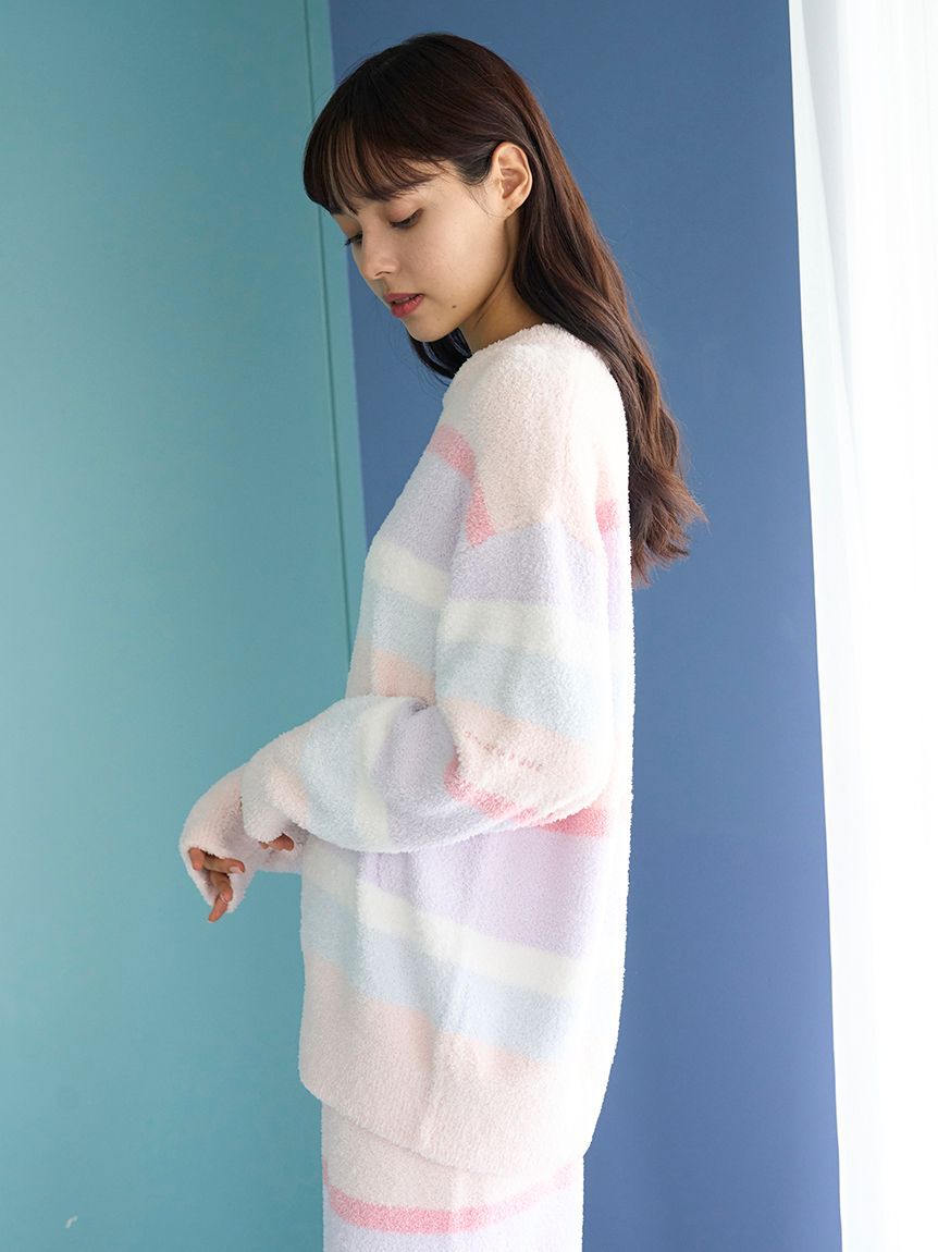 gelato pique「ベビモコカラフルボーダープルオーバー」|ルームウェア|