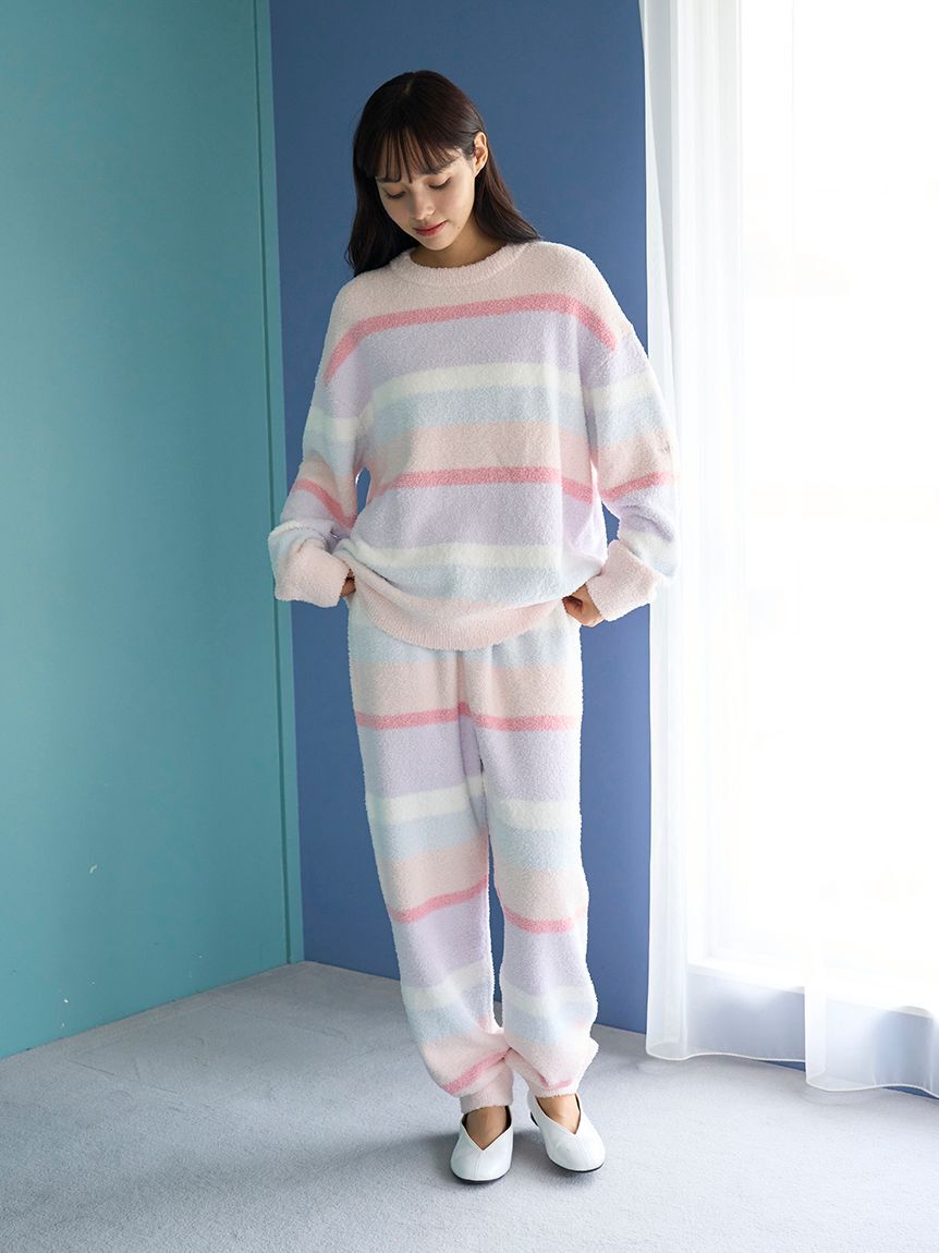 gelato pique「ベビモコカラフルボーダープルオーバー」|ルームウェア|