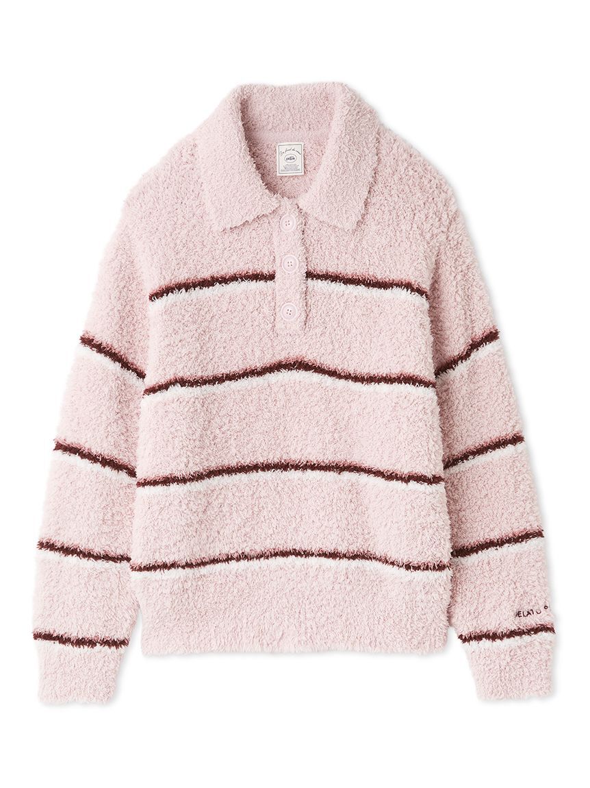 gelato pique「ジェラートボーダーポロ衿プルオーバー」|ルームウェア|