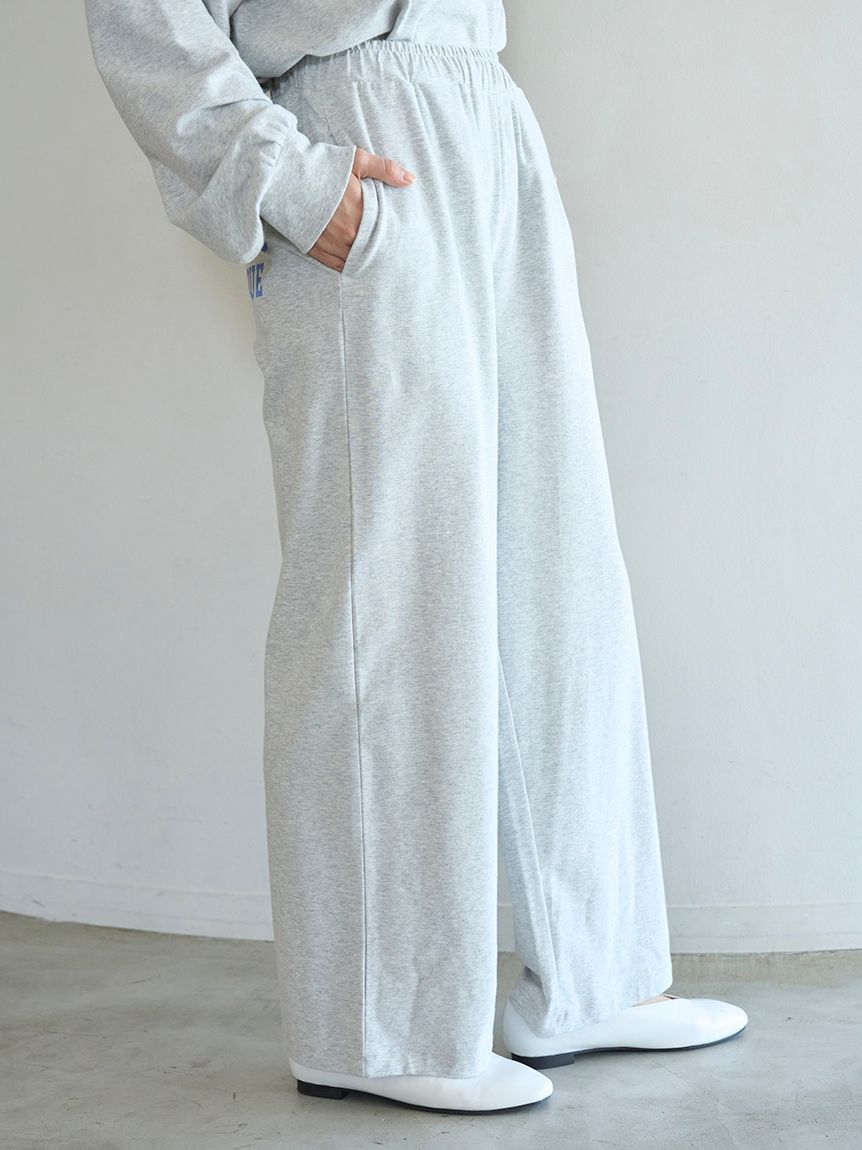 gelato pique「カレッジロゴロングパンツ」|ルームウェア|