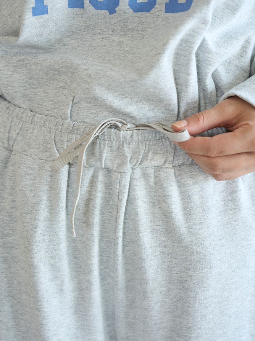 gelato pique「カレッジロゴロングパンツ」|ルームウェア|