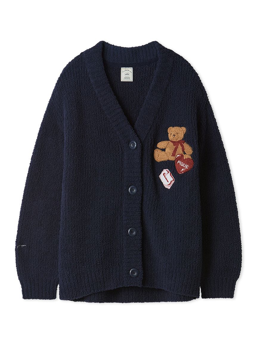 gelato pique「ベビモコベアさがらカーディガン」|ルームウェア|NVY