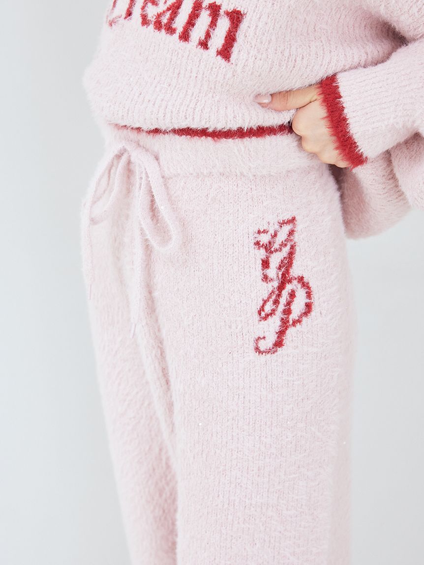 gelato pique「ラメフェザーロングパンツ」|ルームウェア|