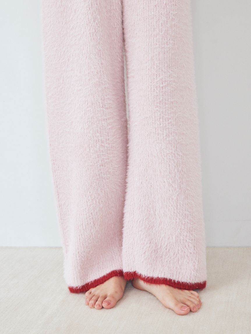 gelato pique「ラメフェザーロングパンツ」|ルームウェア|