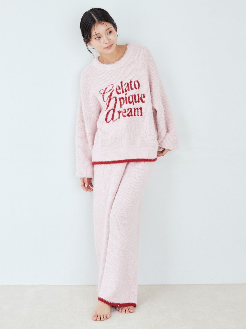 gelato pique「ラメフェザーロングパンツ」|ルームウェア|