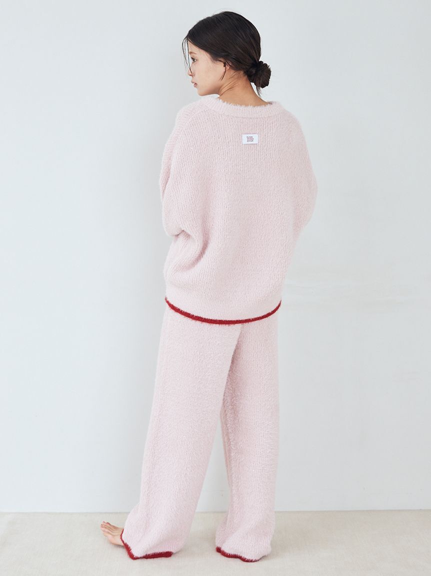 gelato pique「ラメフェザーロングパンツ」|ルームウェア|