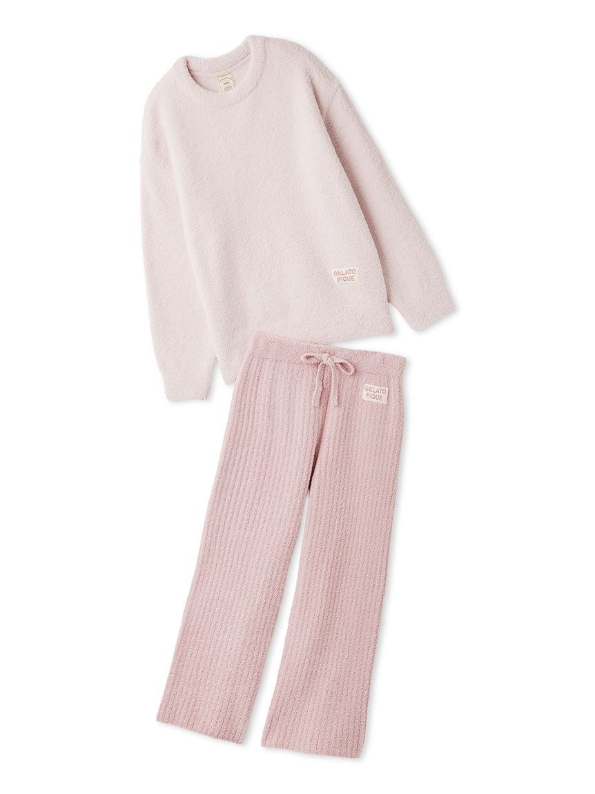 gelato pique「カラフルパウダープルオーバー＆ベビモコリブロングパンツセット」|ルームウェア|