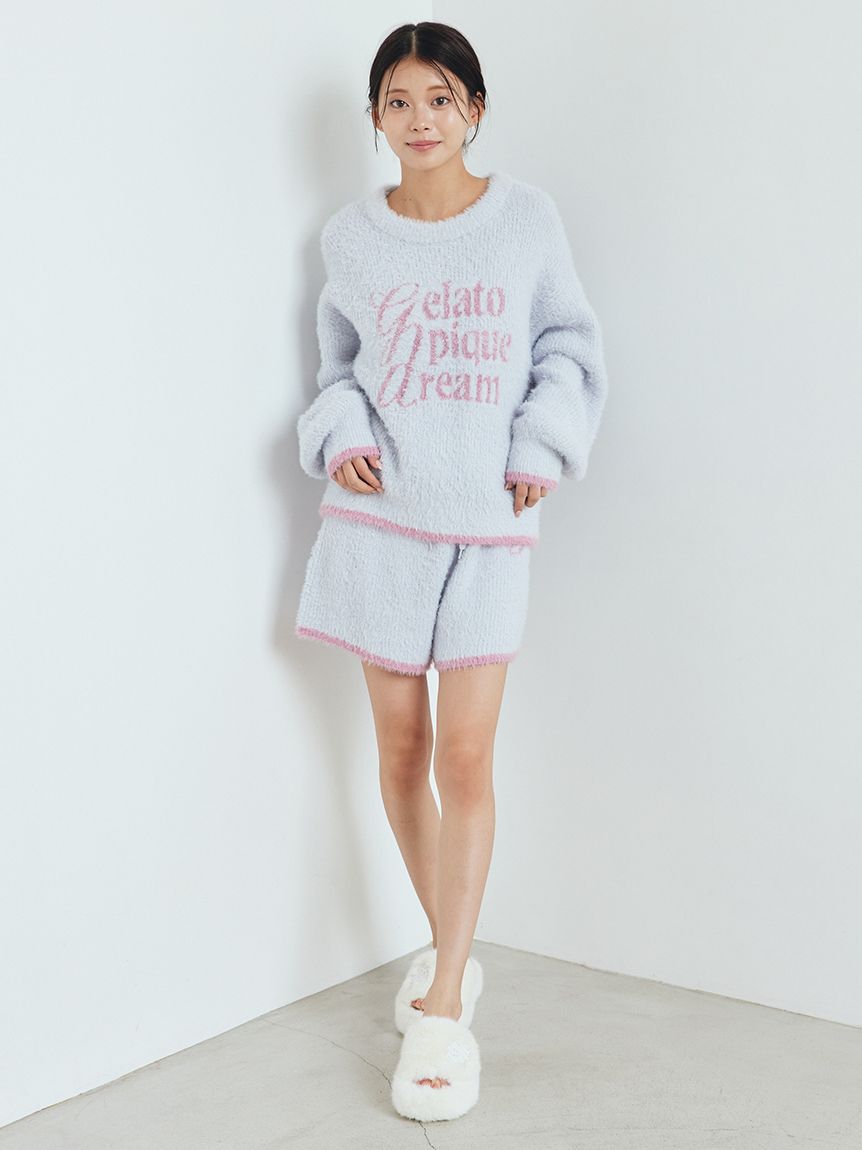 gelato pique「ラメフェザープルオーバー」|ルームウェア|