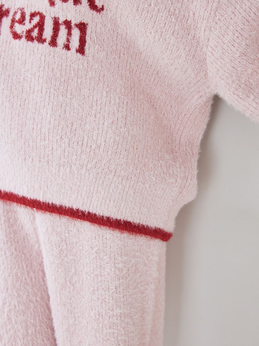 gelato pique「ラメフェザープルオーバー」|ルームウェア|