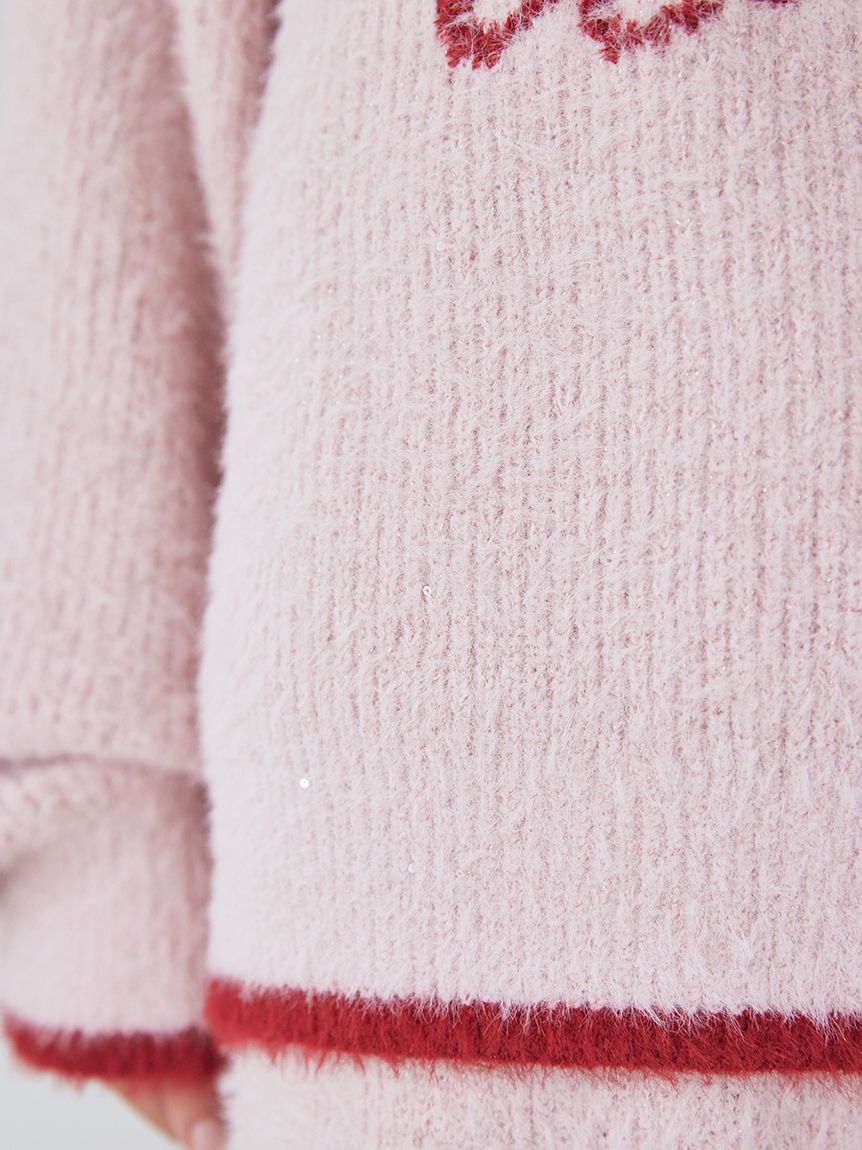 gelato pique「ラメフェザープルオーバー」|ルームウェア|