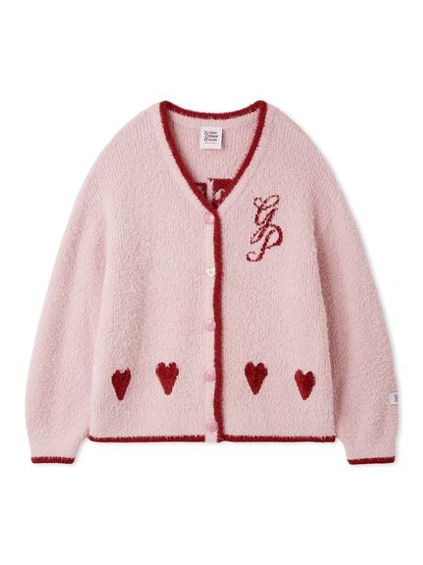 gelato pique「ラメフェザーカーディガン」|ルームウェア|