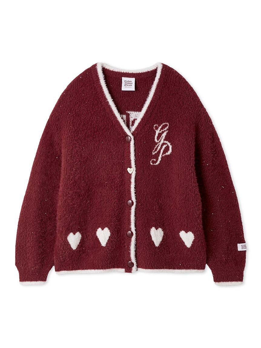 gelato pique「ラメフェザーカーディガン」|ルームウェア|