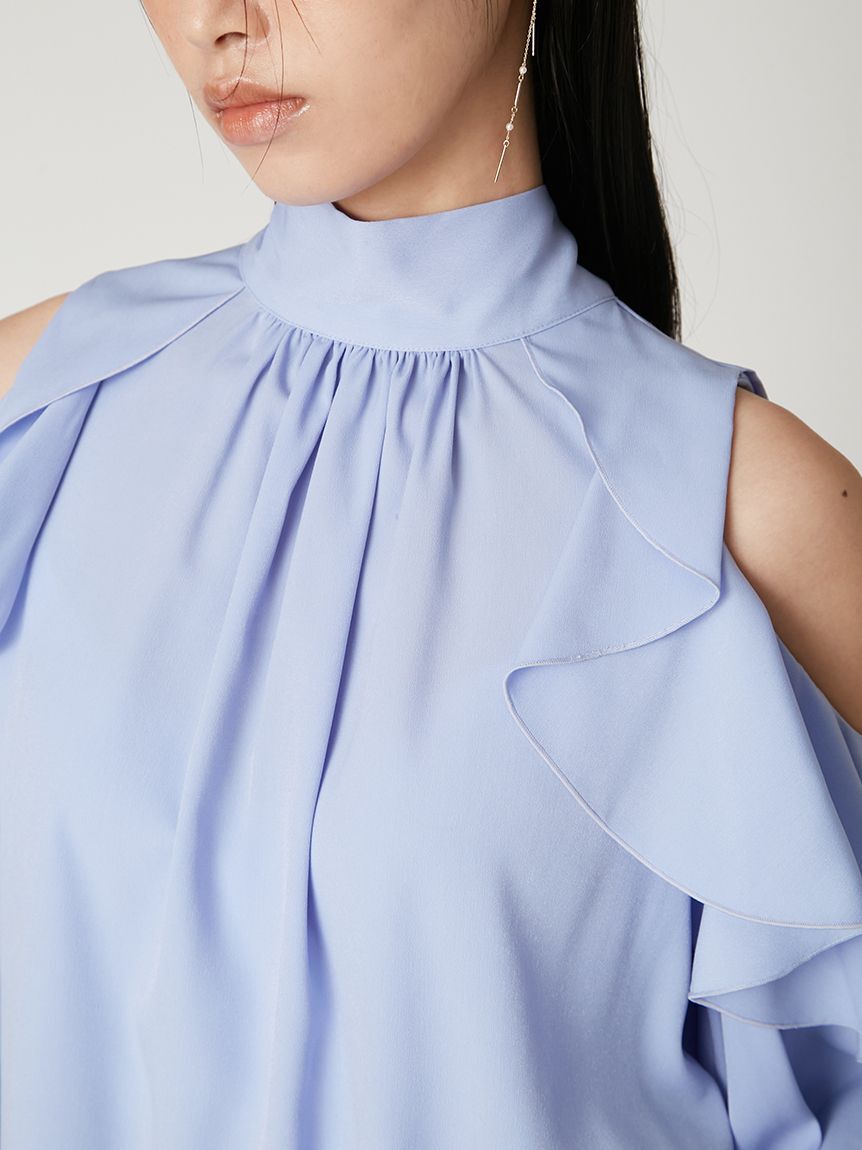 FRAY I.D「【限定カラー】2wayショルダーフリルボウタイブラウス」|シャツ・ブラウス|