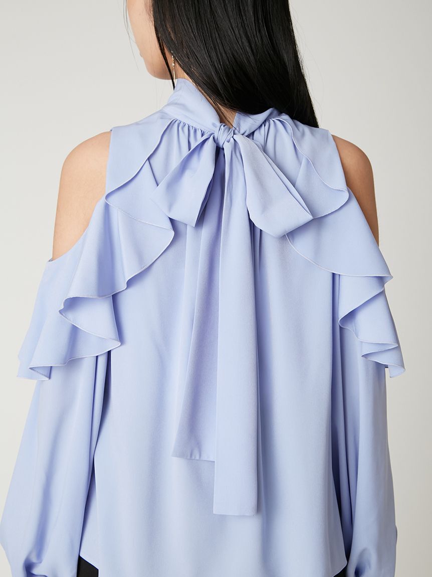 FRAY I.D「【限定カラー】2wayショルダーフリルボウタイブラウス」|シャツ・ブラウス|