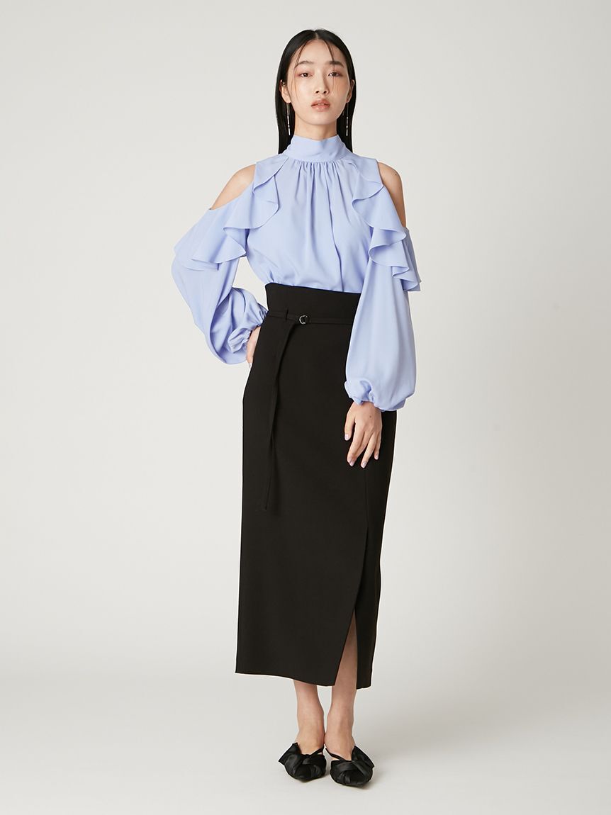 FRAY I.D「【限定カラー】2wayショルダーフリルボウタイブラウス」|シャツ・ブラウス|