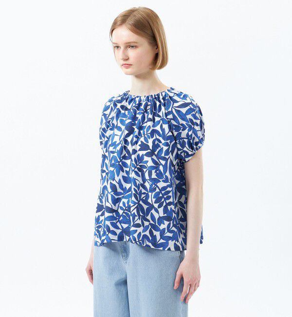 MACKINTOSH PHILOSOPHY「リーフプリントブラウス」|シャツ・ブラウス|