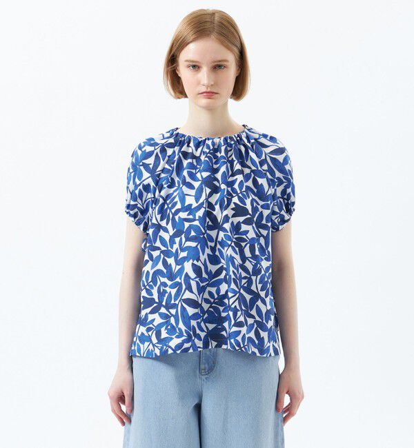 MACKINTOSH PHILOSOPHY「リーフプリントブラウス」|シャツ・ブラウス|