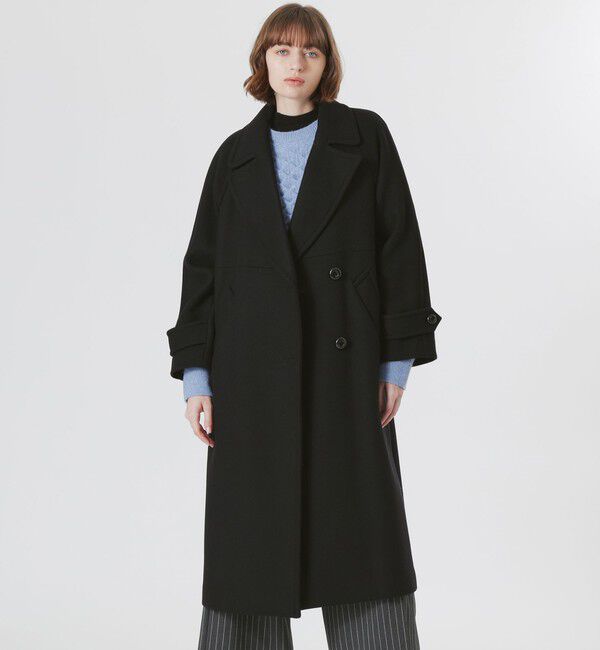 「Miliorオーバーコート」|チェスターコート|ブラック