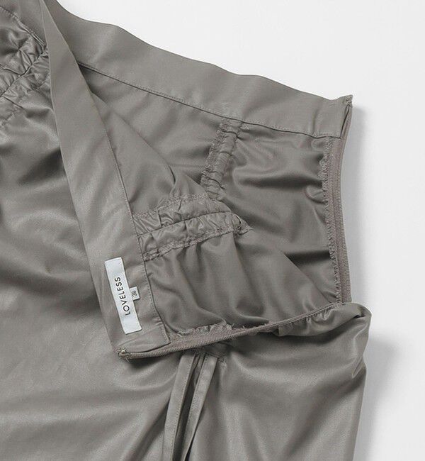  「グロッシーギャザースカート」|スカート|