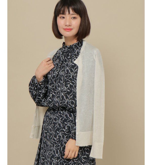 IKKA LOUNGE「シアニットクルーカーデ」|カーディガン|オフホワイト