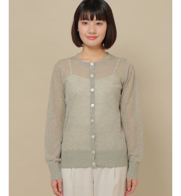 IKKA LOUNGE「シアニットクルーカーデ」|カーディガン|