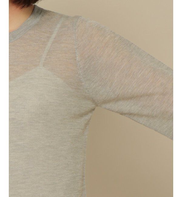 IKKA LOUNGE「シアニットクルーカーデ」|カーディガン|