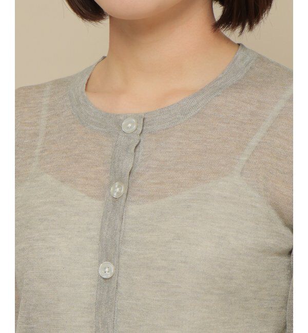 IKKA LOUNGE「シアニットクルーカーデ」|カーディガン|