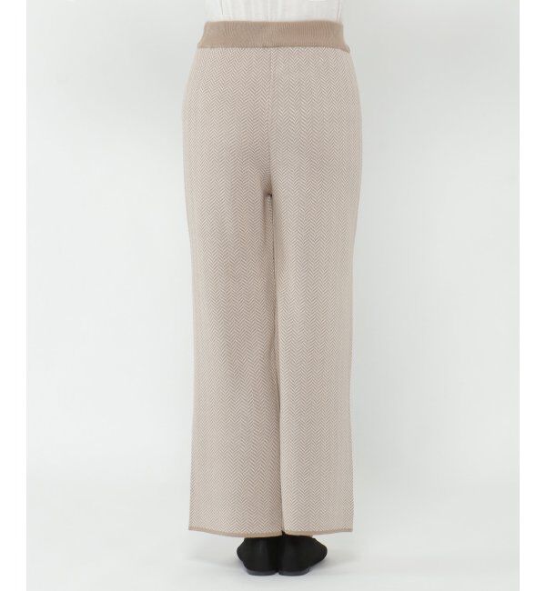 ikka「ヘリンボーンニットパンツ」|その他|