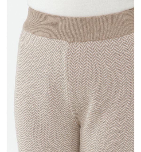 ikka「ヘリンボーンニットパンツ」|その他|