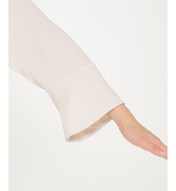 IKKA LOUNGE「ボリューム襟ブラウス」|シャツ・ブラウス|