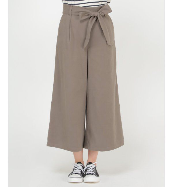 ikka「フェイクスエードワイドパンツ」|その他|