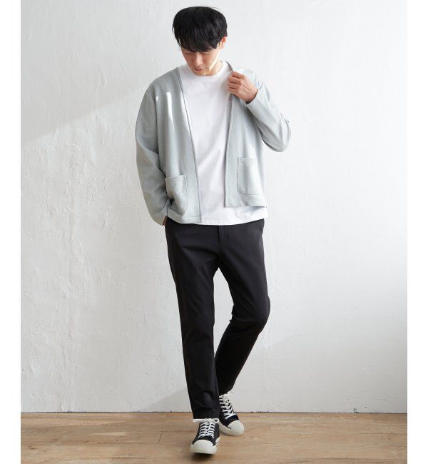 ikka「ダブルフェイスDRYカノコカーディガン」|カーディガン|