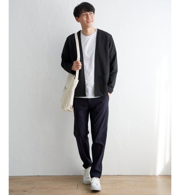 ikka「ダブルフェイスDRYカノコカーディガン」|カーディガン|