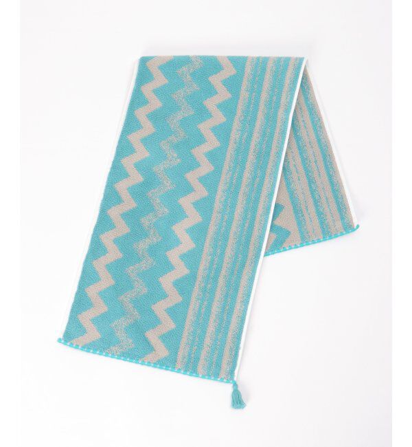 Lbc with Life「シェブロンボーダースリムフェイスタオル」|タオル|