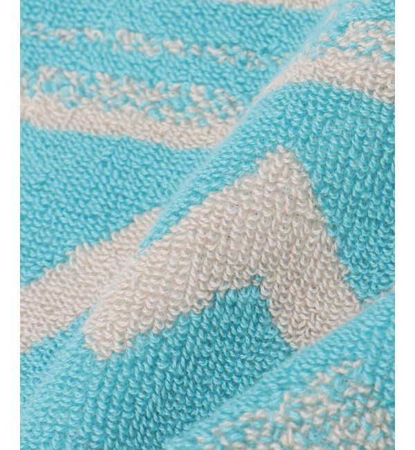 Lbc with Life「シェブロンボーダースリムフェイスタオル」|タオル|