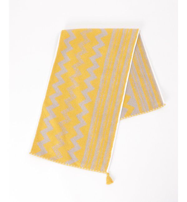 Lbc with Life「シェブロンボーダースリムフェイスタオル」|タオル|