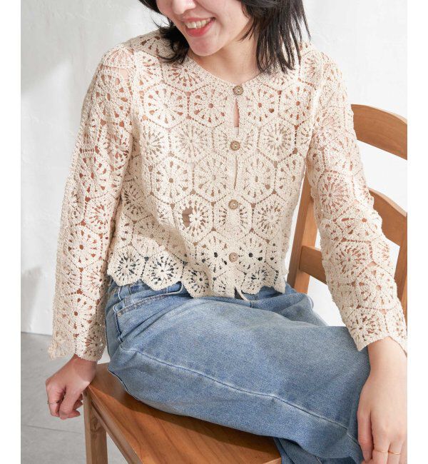 VENCE share style「かぎ編みカーディガン」|カーディガン|