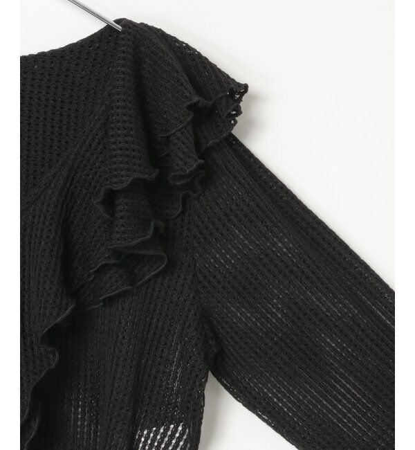 VENCE share style「メッシュフリルジップカーディガン」|カーディガン|