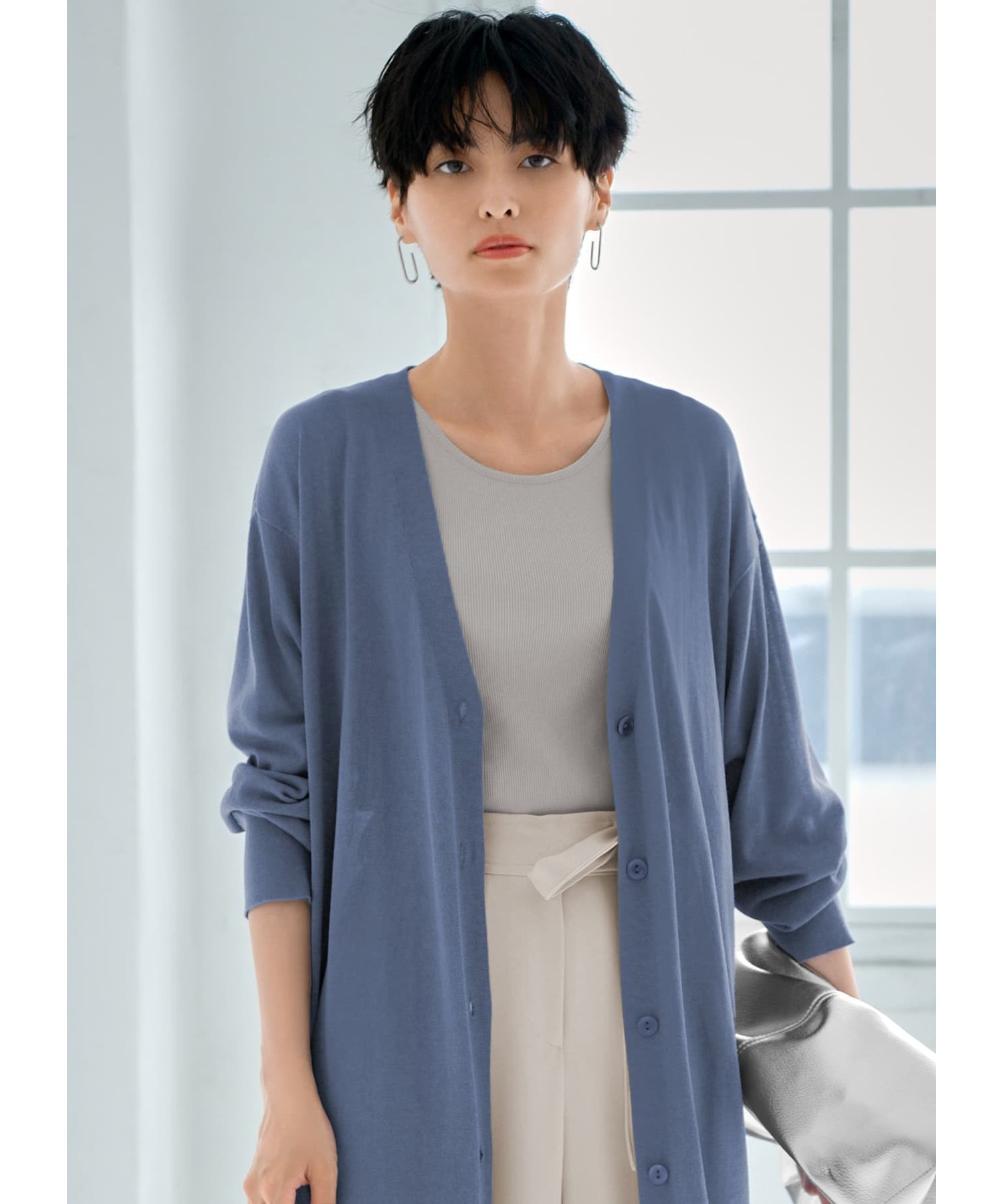 STYLE DELI「【金アレ対策】ロングフープステンレスピアス」|ピアス|