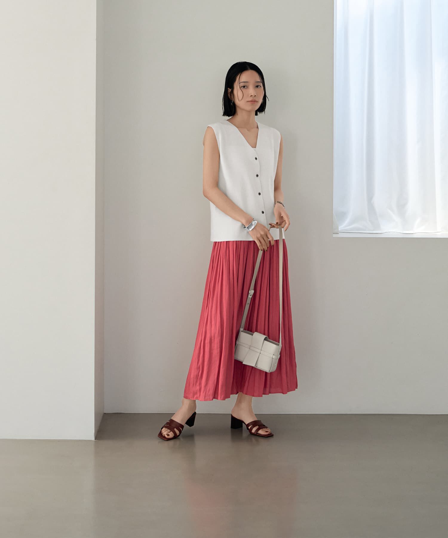 STYLE DELI「【LUXE】シャリ感ソウバリニットベスト」|ベスト・ジレ|