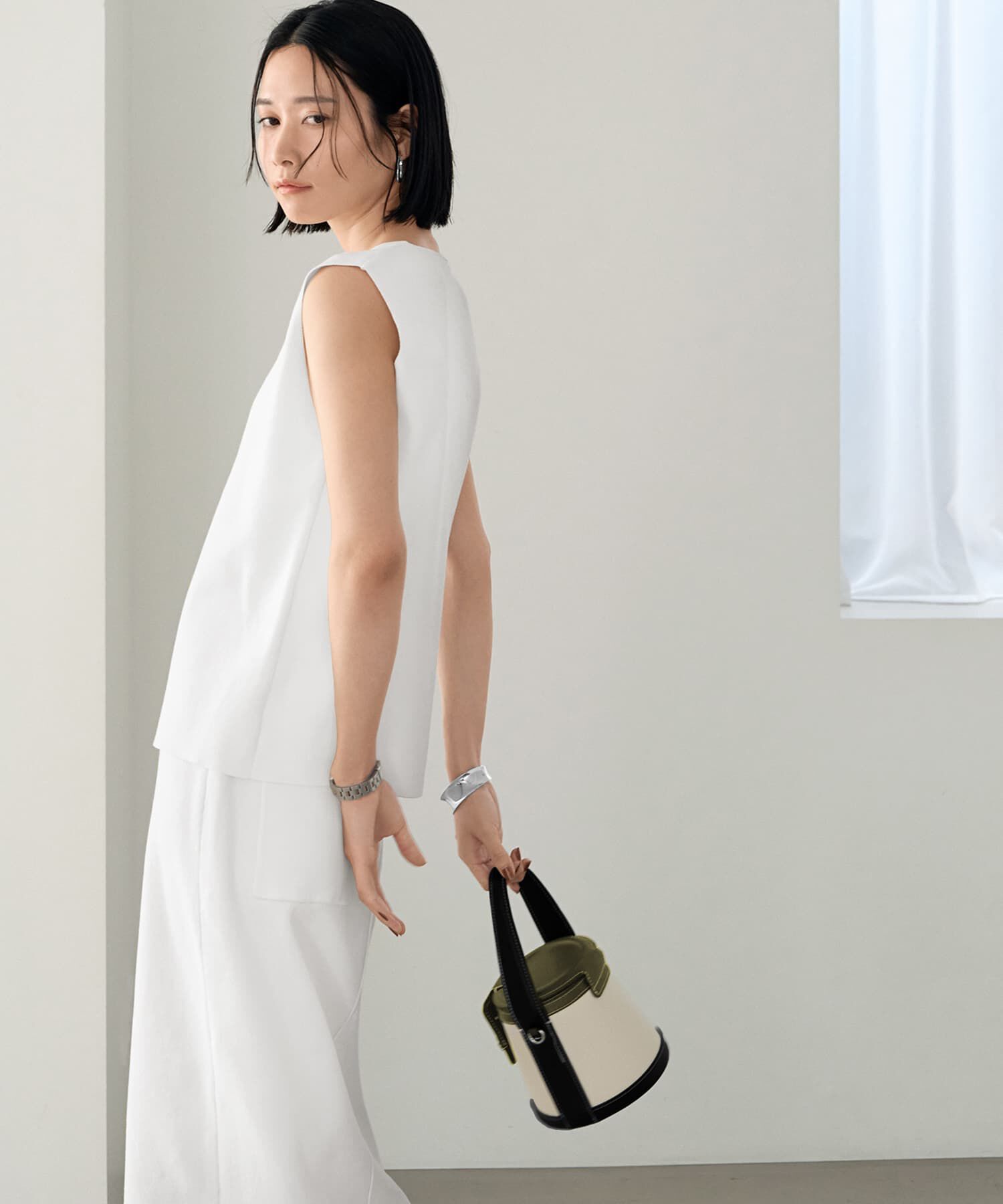 STYLE DELI「【LUXE】シャリ感ソウバリニットベスト」|ベスト・ジレ|