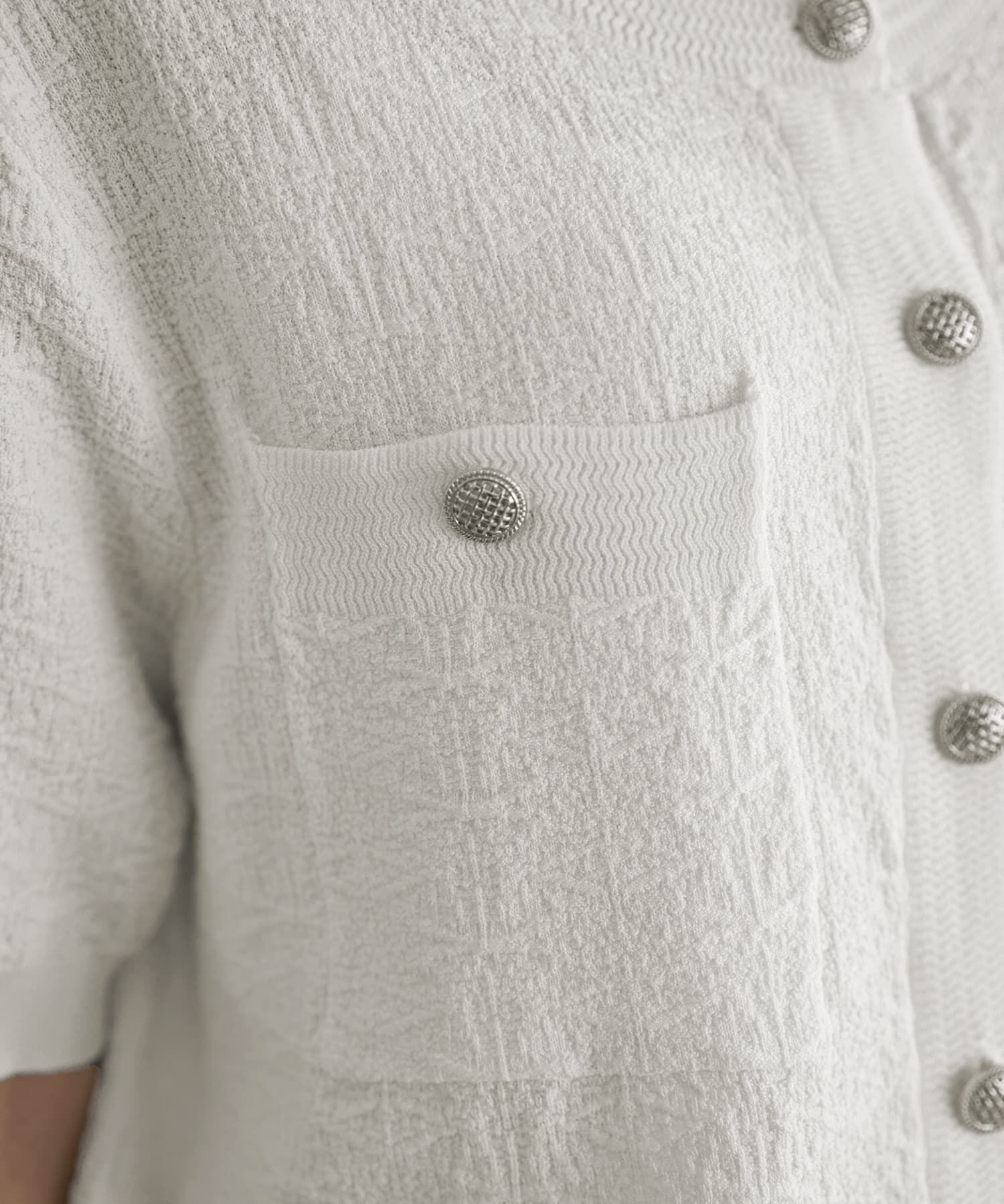 STYLE DELI「表面感のあるノーカラージャケット風カーデtops」|カーディガン|