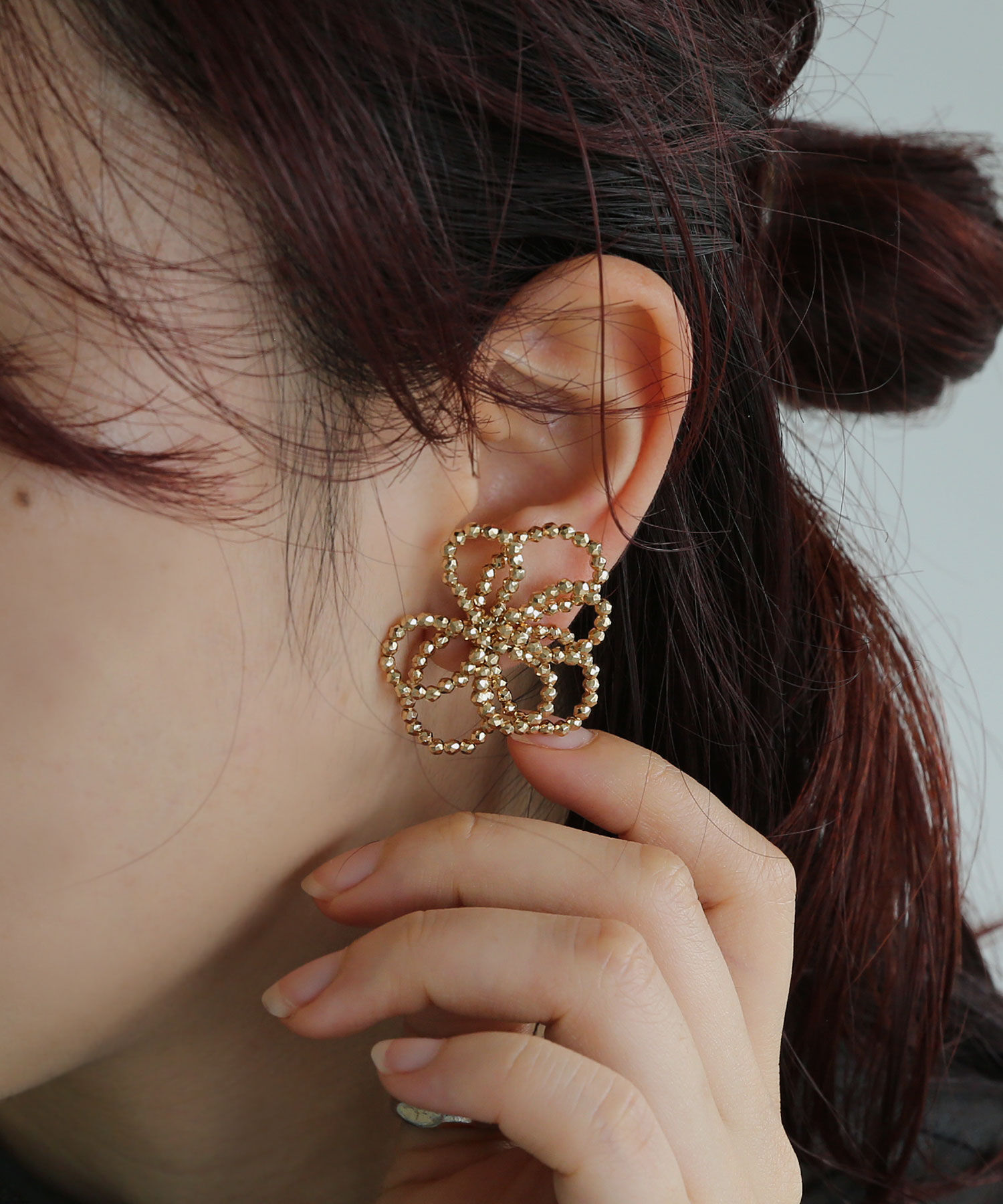 colleca la「ビーズフラワーピアス」|ピアス|