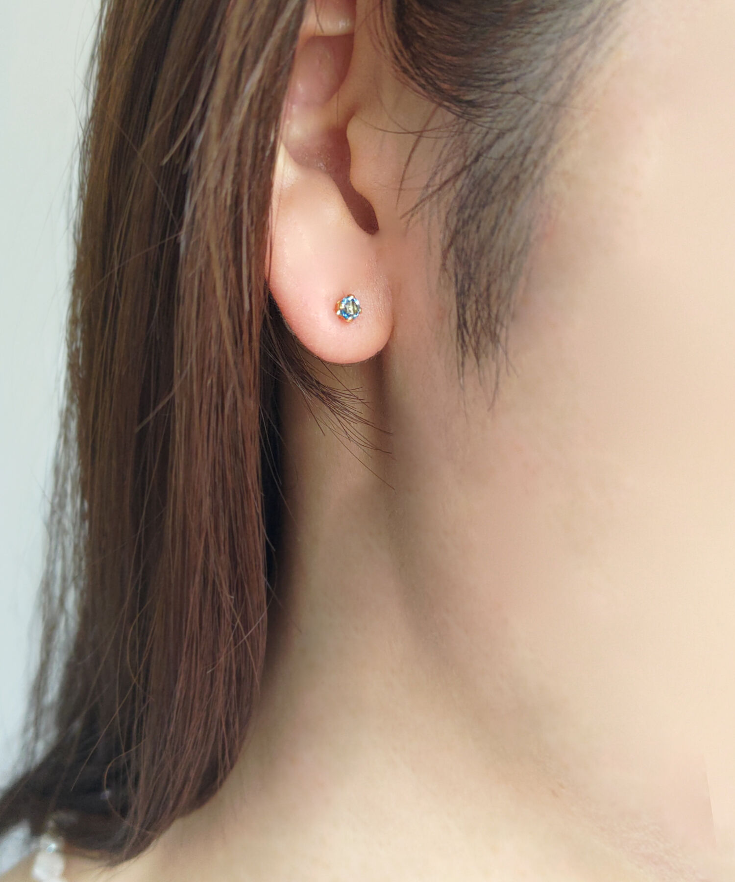  「K14GF ロンドンブルートパーズ&times;パール 2WAY ロングチェーンピアス」|ピアス|BLU