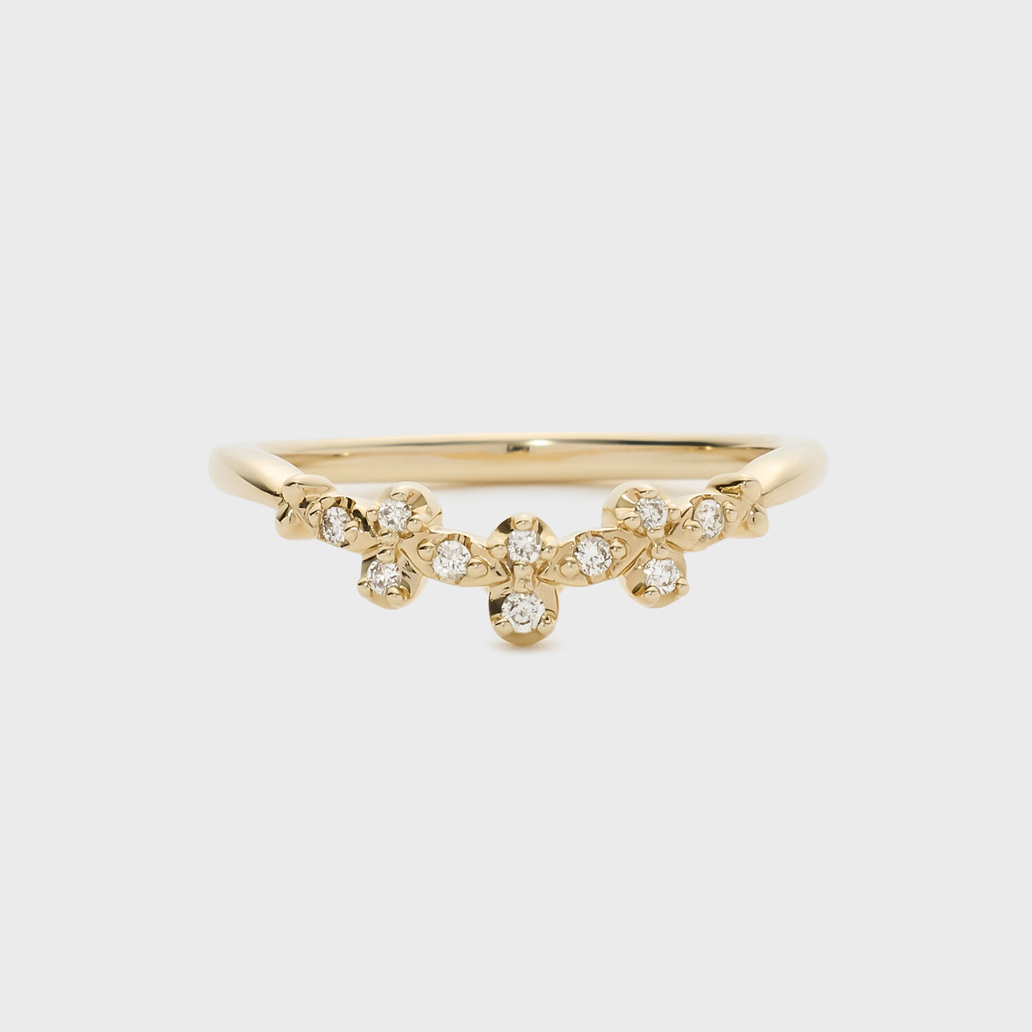 NOJESS「【Pocket Ring】K10ダイヤモンドピンキーリング」|リング|無色