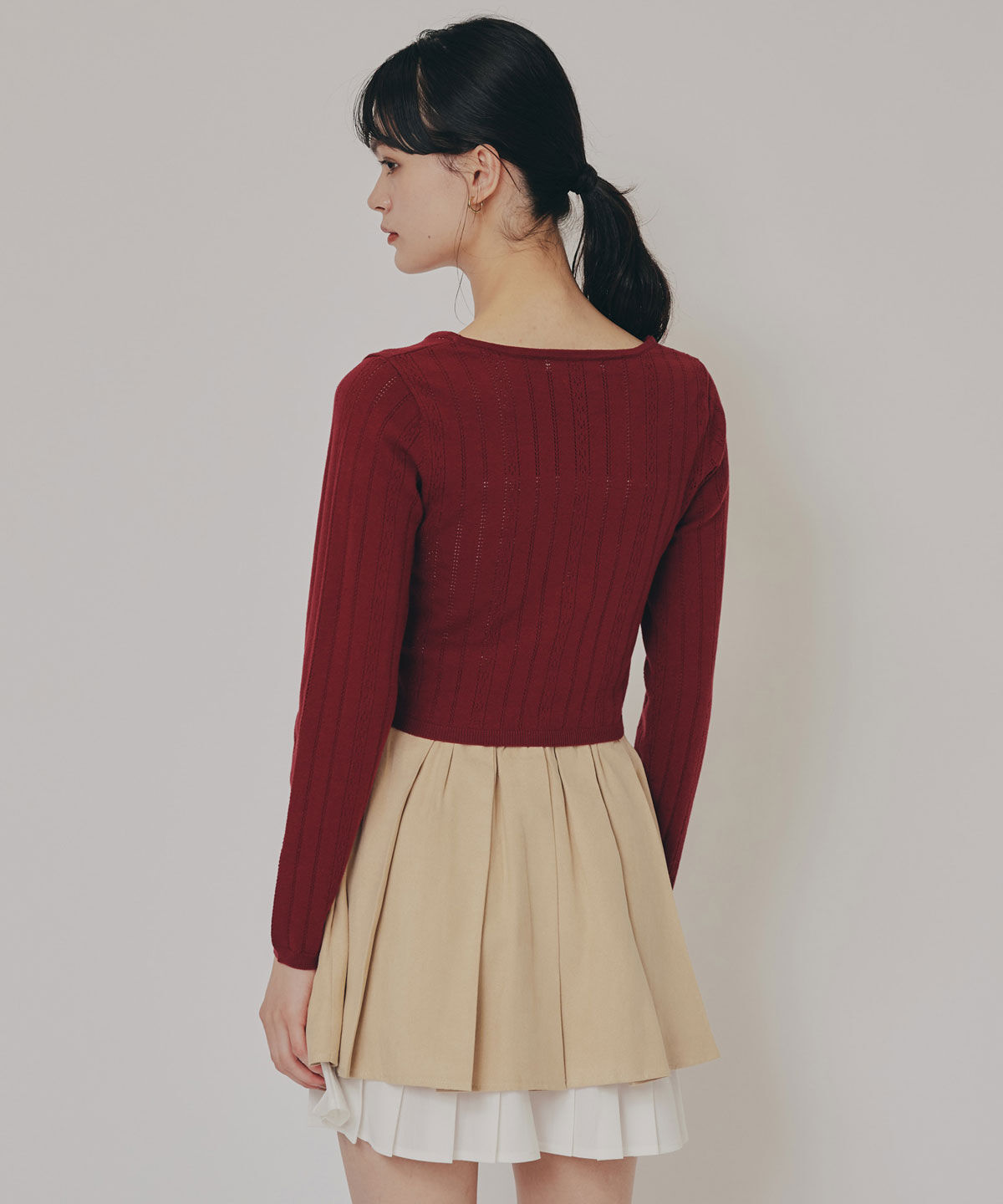 REDYAZEL「バタフライホックニットカーディガン」|カーディガン|