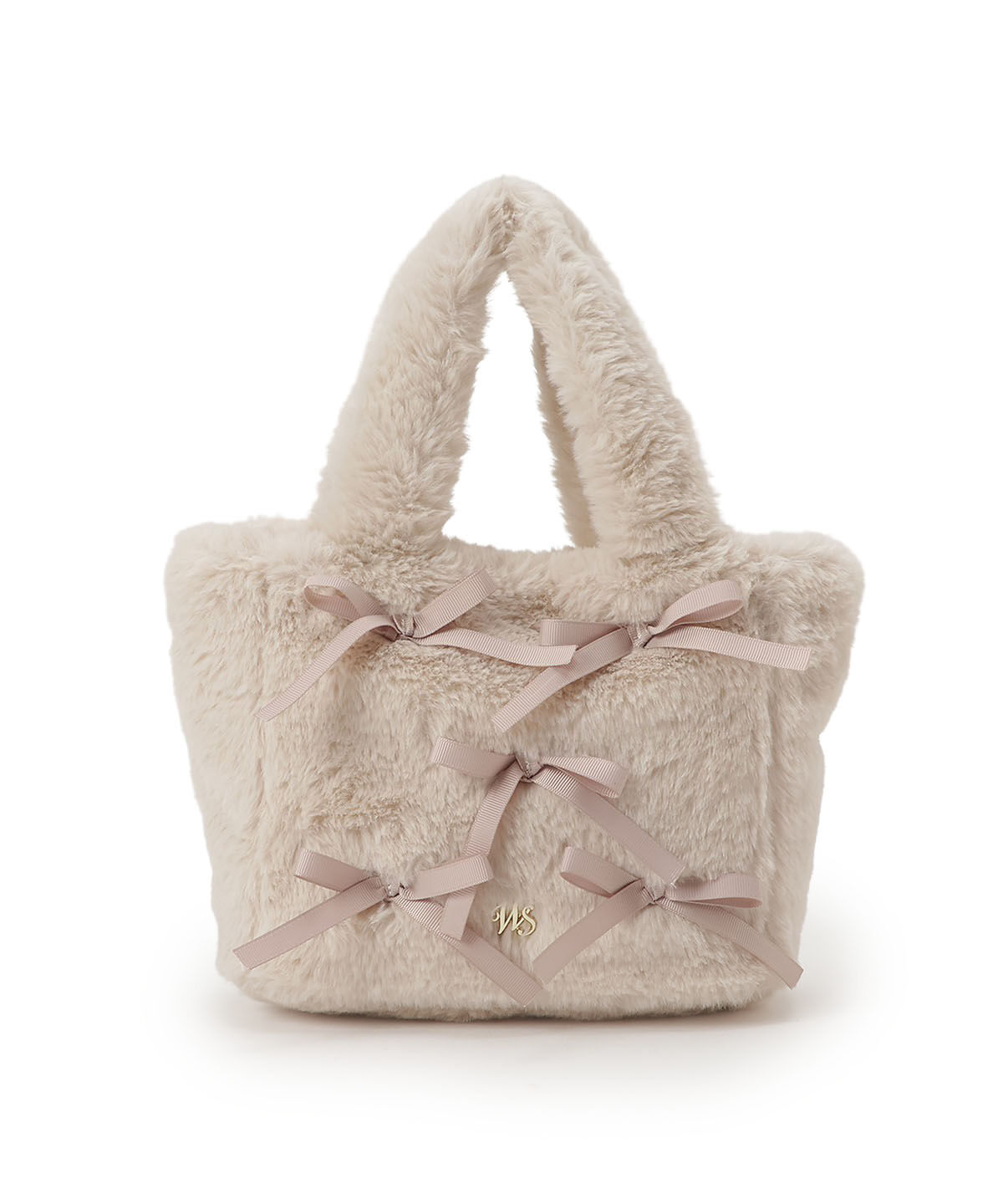 WILLSELECTION「メニーリボン2WAYファーバッグ」|ショルダー・メッセンジャー|ベージュ