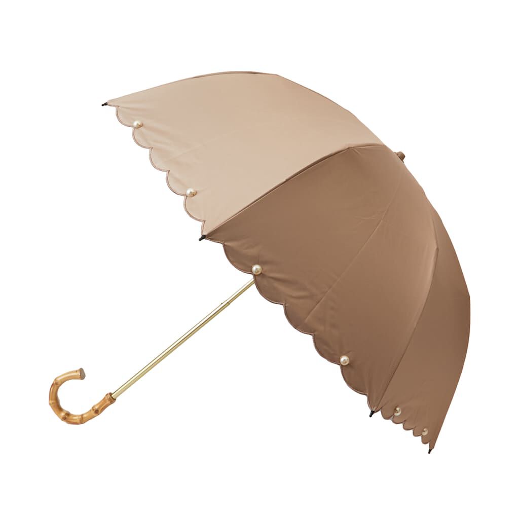 ダイアナ「晴雨兼用折りたたみ傘　KJUM011」|傘|ダークベージュ
