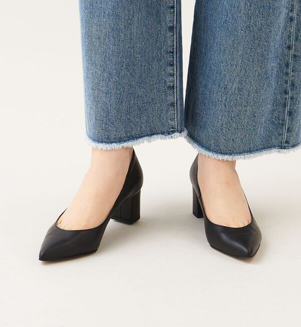 ODETTE E ODILE「ポインテッドブロックヒール パンプス55&darr;&uarr;」|パンプス|