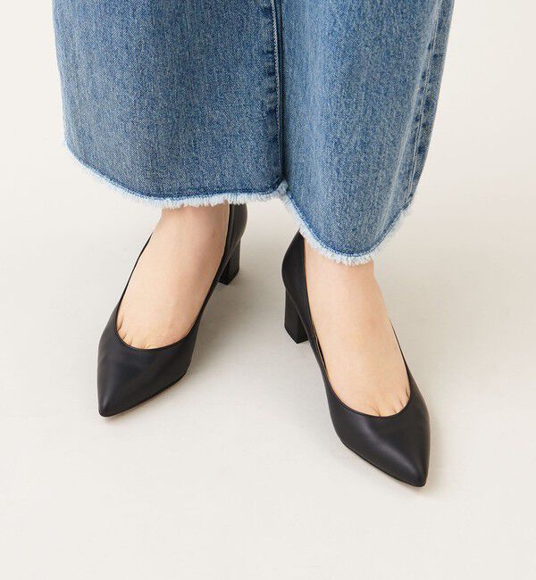 ODETTE E ODILE「ポインテッドブロックヒール パンプス55&darr;&uarr;」|パンプス|
